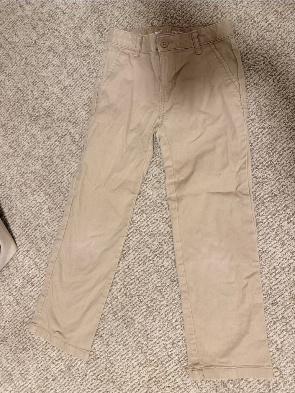 Old Navy Men's Slim Khaki Chinos in Light Tan